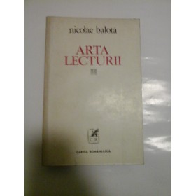 ARTA  LECTURII  -  Nicolae  Balota  